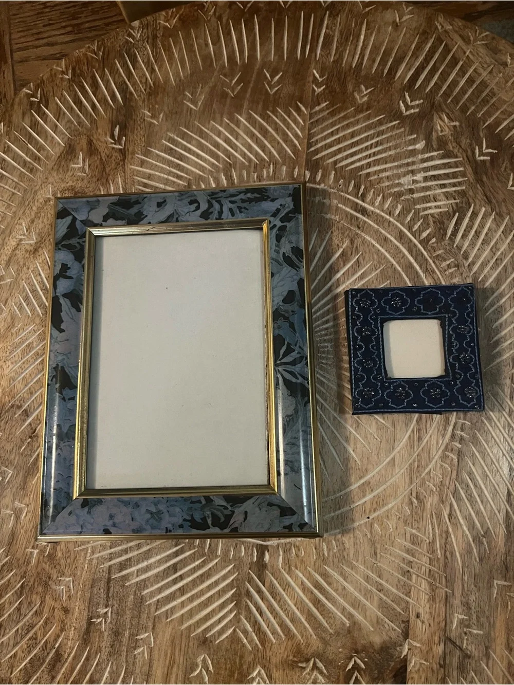 Lot 2 Decorative Coordinate Eclectic Blues Photo Frames
